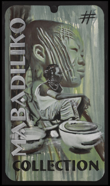 Malerei mit dem Titel "Collection Mabadili…" von Osi, Original-Kunstwerk, Acryl