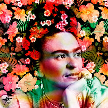 Цифровое искусство под названием "Frida VII" - Osvaldo Russo, Подлинное произведение искусства, Цифровая живопись