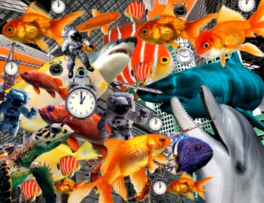 Collages titled "ADVENTURES THROUGH…" by Otis Porritt, Original Artwork, 2D Digital Work