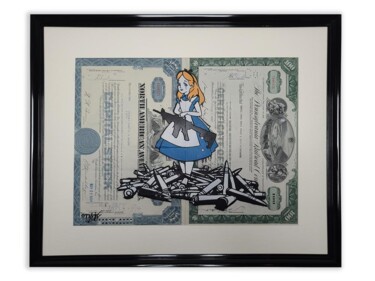 Ζωγραφική με τίτλο "Alice in Wonderland" από Otist, Αυθεντικά έργα τέχνης, Ακρυλικό