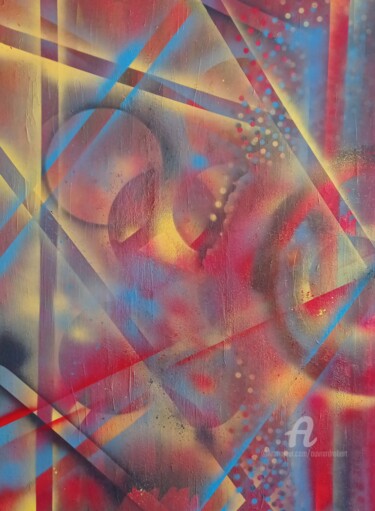 Картина под названием "Creation" - Robert Ouvrard, Подлинное произведение искусства, Акрил