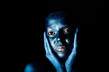 Photography titled "Blue 1" by Ovidiu Adrian Bujor, Original Artwork, Digital Photography