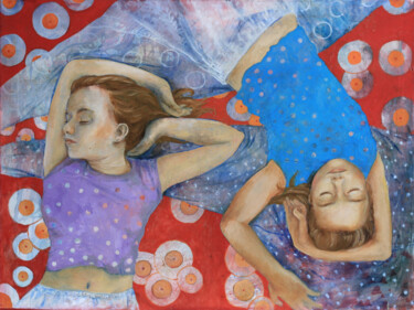 "Girlish dreams" başlıklı Tablo Oxana Antonenko tarafından, Orijinal sanat, Petrol