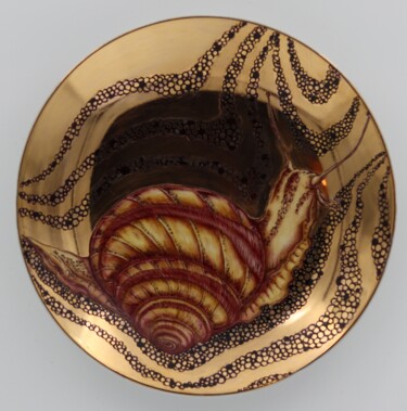 Scultura intitolato "Snail" da Oxana Kondratenko, Opera d'arte originale, Ceramica