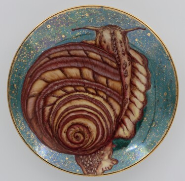 Sculpture titled "Snail 1" by Oxana Kondratenko, Original Artwork, Ceramics