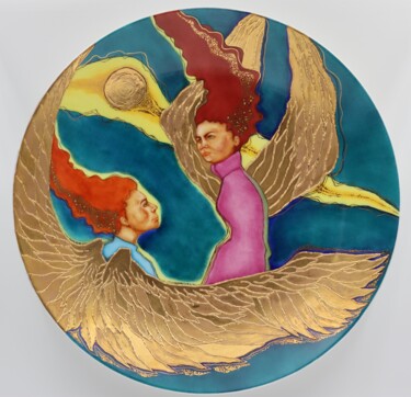 "Angels and Demons (…" başlıklı Heykel Oxana Kondratenko tarafından, Orijinal sanat, Seramik