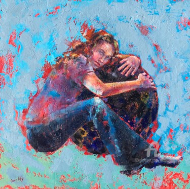 Painting titled "“Embrace”" by Oxana Luky, Original Artwork, Oil