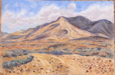 Peinture intitulée "Fuerteventura, near…" par Oxana Sakharzeva, Œuvre d'art originale, Huile