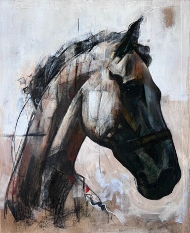 Painting titled "Horse2" by Ozan Virgule, Original Artwork, Acrylic