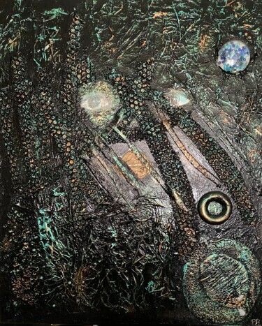 제목이 "Mythologie"인 미술작품 Patricia Bonnet로, 원작, 아크릴 나무 들것 프레임에 장착됨