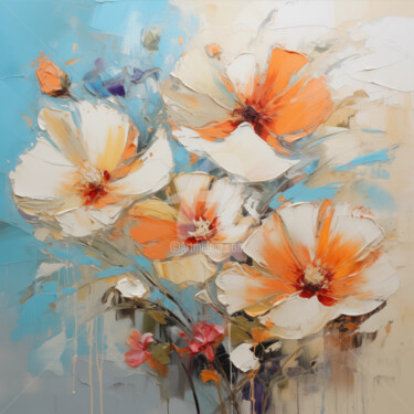 Artes digitais intitulada "Flowers22" por P. Lee, Obras de arte originais, Pintura digital