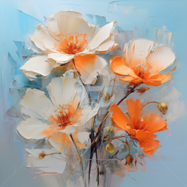 「Flowers35」というタイトルのデジタルアーツ P. Leeによって, オリジナルのアートワーク, デジタル絵画