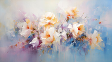 Digital Arts titled "Flowers45" by P. Lee, Original Artwork, Digital Painting
