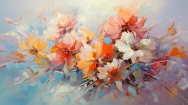 Arts numériques intitulée "Flowers49" par P. Lee, Œuvre d'art originale, Peinture numérique