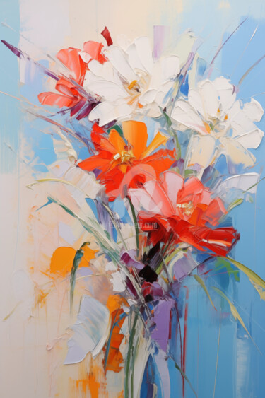Цифровое искусство под названием "Flowers75" - P. Lee, Подлинное произведение искусства, Цифровая живопись