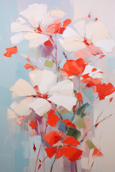 「Flowers90」というタイトルのデジタルアーツ P. Leeによって, オリジナルのアートワーク, デジタル絵画