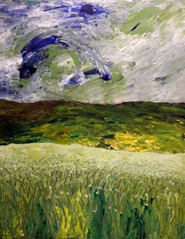 Pintura titulada "Le blé (Trigo)" por Pablo Guillamon, Obra de arte original, Acrílico
