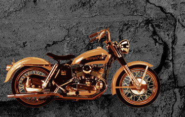 Fotografia intitolato "Harley Davidson-KHK…" da Pablo Guillamon, Opera d'arte originale, Fotografia digitale