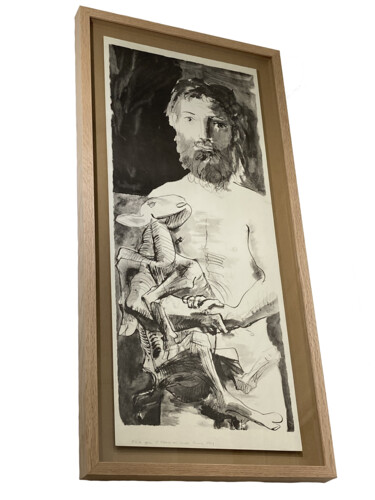 Gravures & estampes intitulée "L'Homme au Mouton" par Pablo Picasso, Œuvre d'art originale, Lithographie