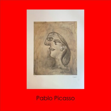 Prenten & gravures getiteld "ST" door Pablo Picasso, Origineel Kunstwerk, Lithografie