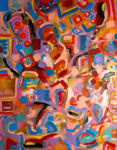 제목이 "Alfieri"인 미술작품 Pablo T로, 원작, 기름 나무 들것 프레임에 장착됨