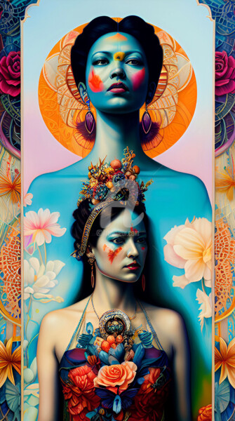 Digitale Kunst getiteld "Mujer XII" door Paco Fuente, Origineel Kunstwerk, Foto Montage
