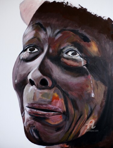 Peinture intitulée "Black Lives Matter…" par Paddy, Œuvre d'art originale, Acrylique