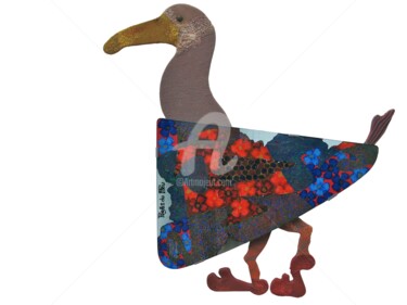 绘画 标题为“Duckker Michel” 由Pagès Du Pilou, 原创艺术品, 其他