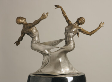 Escultura intitulada "Freedom Bound (maqu…" por Paige Bradley, Obras de arte originais, Bronze