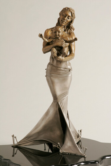 Sculpture titled "The Gift" by Paige Bradley, Original Artwork, Bronze