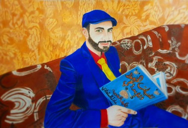 Pintura intitulada "Gentleman" por Noor M.A, Obras de arte originais, Lápis