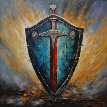 Pintura titulada "Bastion of Valor" por Paisley Marten, Obra de arte original, Acrílico