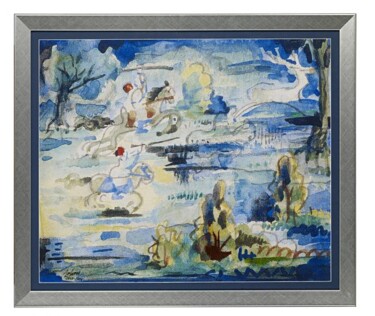 Peinture intitulée "LA CHASSE" par Pal Sarkozy De Nagy-Bocsa, Œuvre d'art originale, Huile