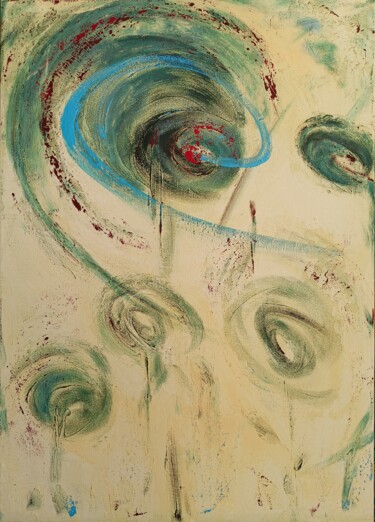 Malarstwo zatytułowany „Dandelions” autorstwa Hanna Maris, Oryginalna praca, Akryl