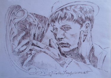 Dibujo titulada "MOMENTS" por Paola Imposimato, Obra de arte original, Tinta