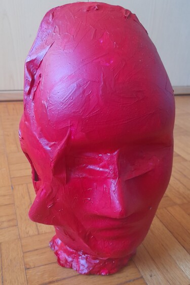 Sculpture intitulée "Profili in rosso" par Paolo Avanzi, Œuvre d'art originale, Acrylique