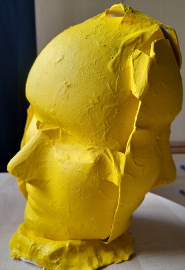 Sculpture intitulée "Profili in giallo" par Paolo Avanzi, Œuvre d'art originale, Acrylique