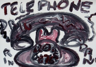 Картина под названием "Telephone" - Paolo Avanzi, Подлинное произведение искусства, Масло