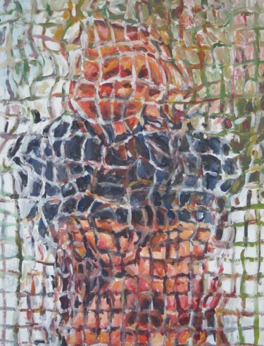 Schilderij getiteld "Figura maschile" door Paolo Avanzi, Origineel Kunstwerk, Acryl