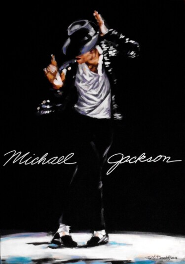 Painting titled "MICHAEL JACKSON - 5…" by Paolo Benedetti, Original Artwork