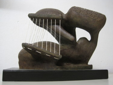 Escultura titulada "Ferro da stiro" por Paolo Camporese, Obra de arte original, Terracota