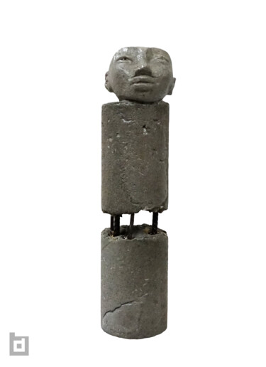 Sculpture titled "ORISSA BRUTALIST HE…" by Paolo Castagna (Brutalist Design), Original Artwork, Cement