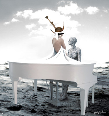 Digital Arts titled "Piano" by Gilles Papineau, Original Artwork, 2D Digital Work