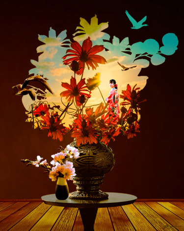 Digital Arts titled "Bouquet" by Gilles Papineau, Original Artwork, 2D Digital Work