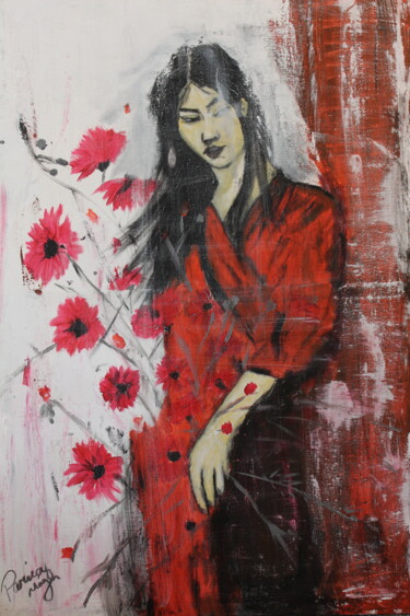 Картина под названием "Brisas de color" - Parisa Maghan, Подлинное произведение искусства, Акрил