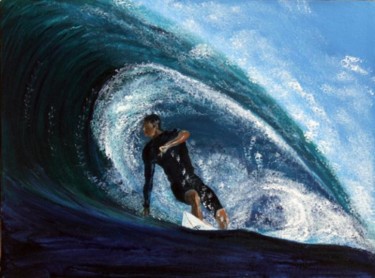Peinture intitulée "Surf à Margaret Riv…" par Jean Parraud, Œuvre d'art originale