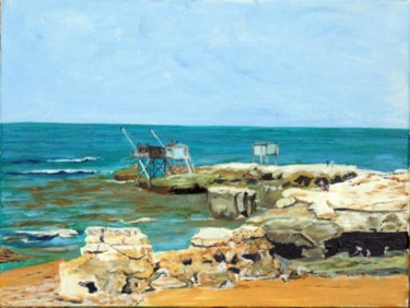 Pittura intitolato "St Palais sur mer" da Jean Parraud, Opera d'arte originale