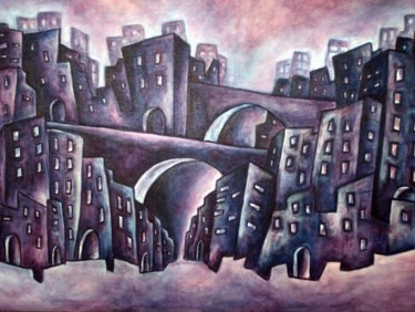 Painting titled "Purple Haze" by Parul Arya, Original Artwork