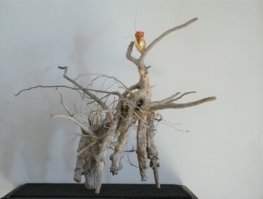 Sculptuur getiteld "L'enlèvement d'Euro…" door Pascal Borgo, Origineel Kunstwerk, Hout