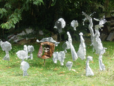 雕塑 标题为“" N'ayez pas peur "” 由Pascal Borgo, 原创艺术品, 金属